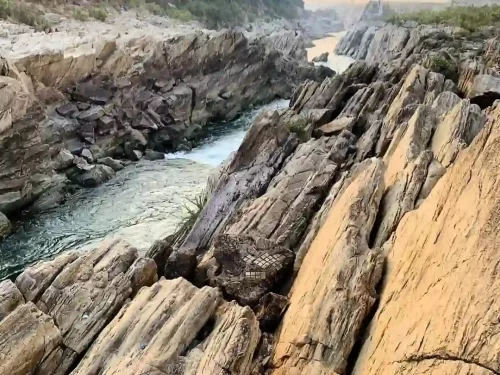 Panchvati Ghat Jabalpur scenic rocky river gorge along Narmada River in Madhya Pradesh tour packages