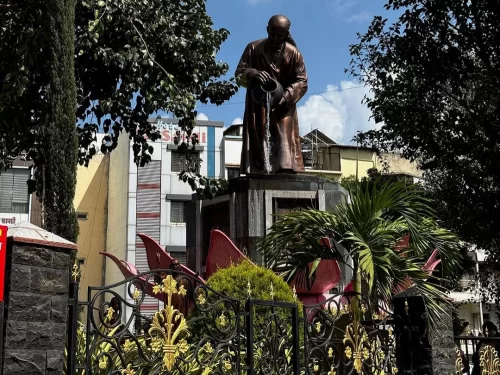 Shri Saibaba Samadhi Mandir Shirdi. Sacred temple and final resting place of Sai Baba, major pilgrimage site in Maharashtra. 