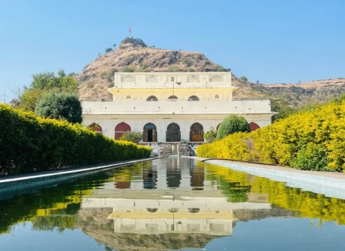 Soneri Mahal historic palace with garden reflection in Aurangabad Maharashtra tour packages 