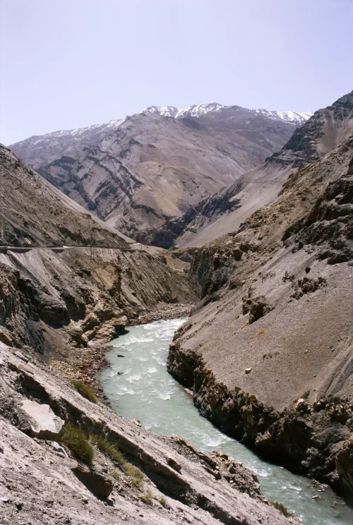 Spiti River gorge landscape in Spiti Valley featured in Himachal Pradesh tour packages