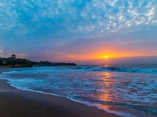 Sunset Point Diu, scenic coastal viewpoint overlooking Arabian Sea, popular tourist spot for sunset views and photography in India.