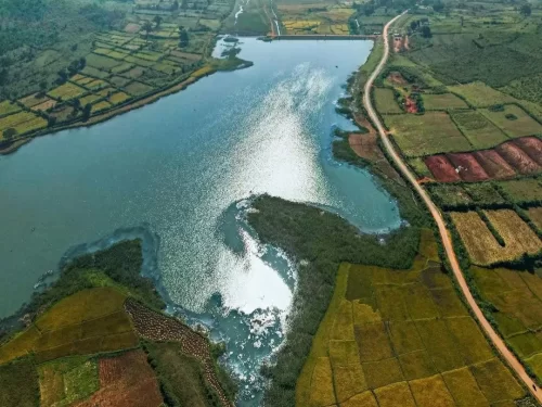 Tajangi Reservoir Lambasingi scenic lake and farmlands in Andhra Pradesh tour packages.