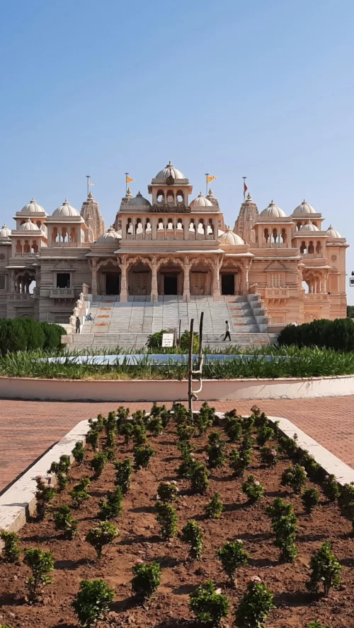 Kirti Mandir in Porbandar Gujarat showcasing elegant marble architecture and cultural heritage a significant landmark included in Gujarat tour packages