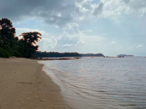 Wandoor Beach, peaceful beach near Port Blair known for calm waters, scenic sunsets, and gateway to Mahatma Gandhi Marine National Park.