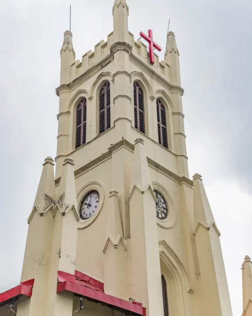 Christ Church, Shimla – iconic colonial church tower on Mall Road featured in Himachal Pradesh tour packages