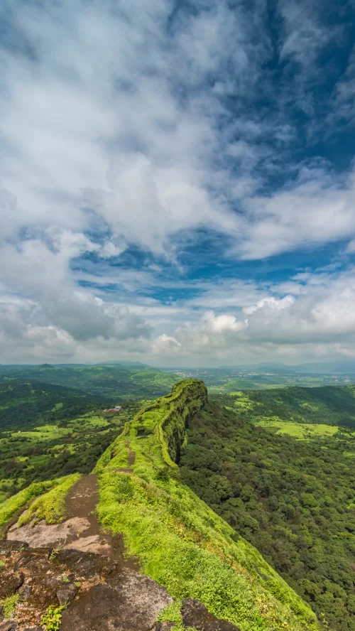 Lohagad Fort historic hill fort with scenic Sahyadri mountain views in Lonavala Maharashtra India Maharashtra tour packages