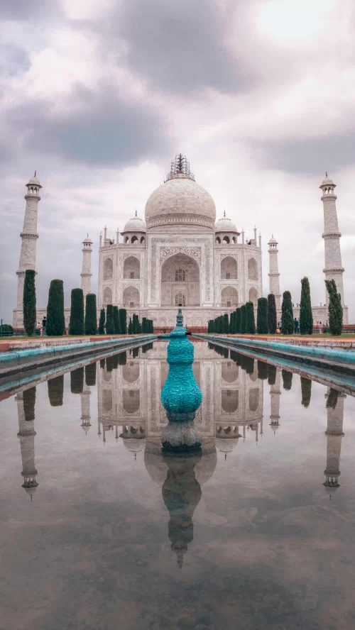 Taj Mahal, Agra – iconic marble mausoleum with reflection view featured in Uttar Pradesh tour packages